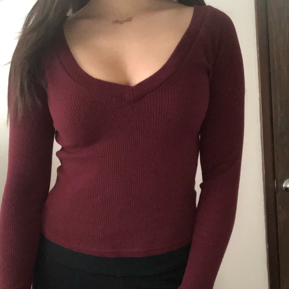 Burgundy sweater